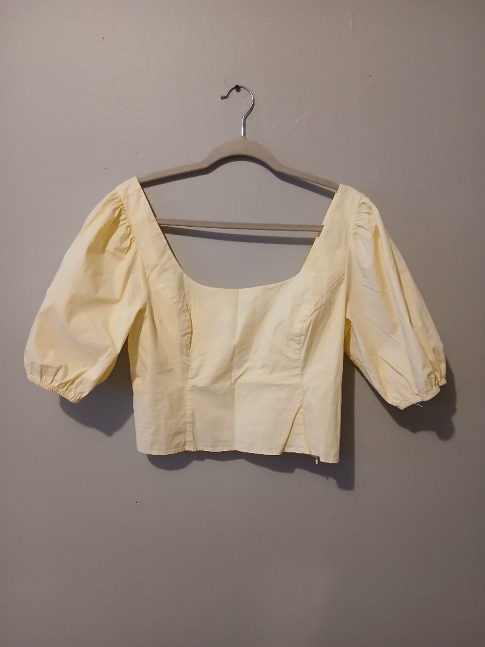 STAUD Butter Yellow Top